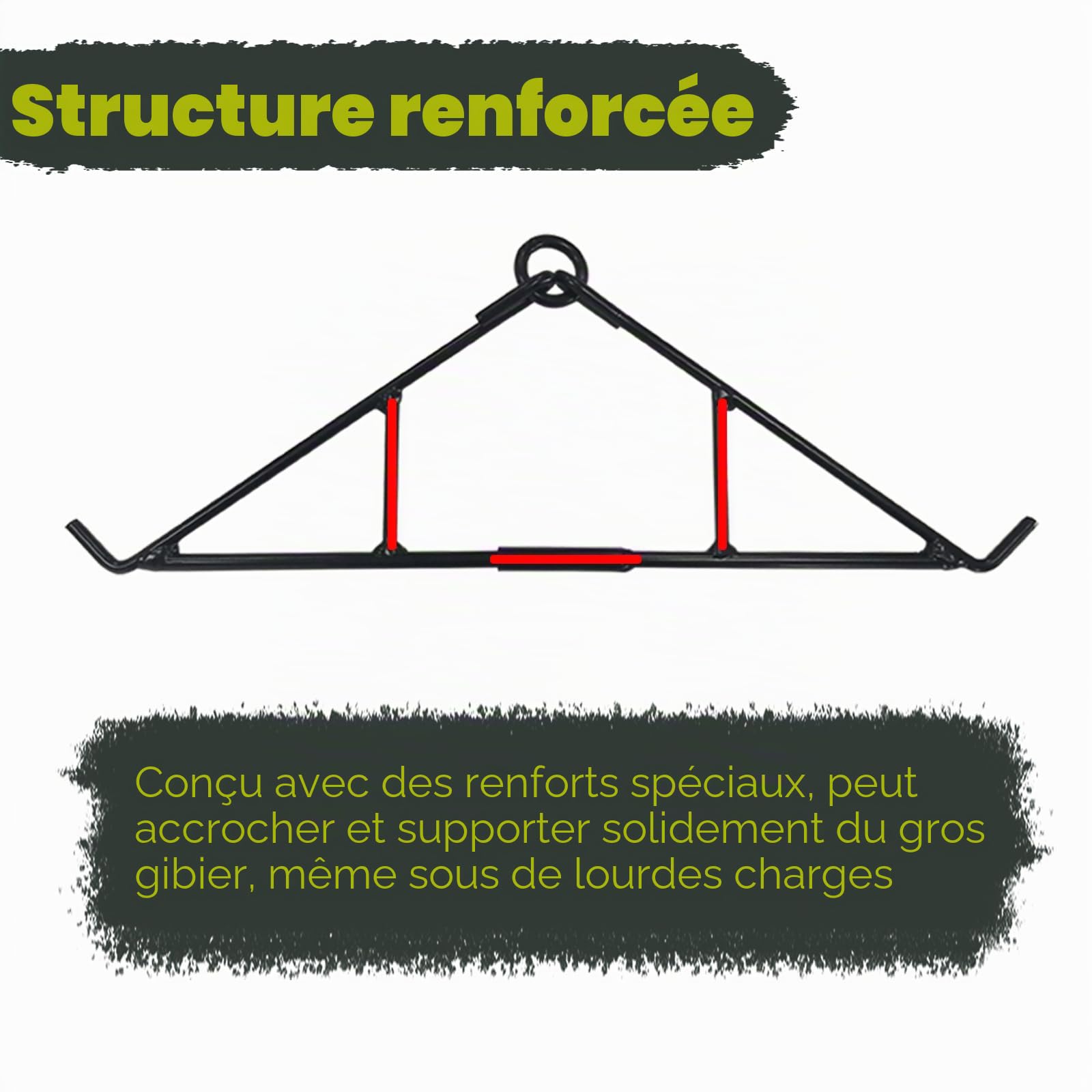 Highwild Kit de Suspension de gibier avec mansarde et palan