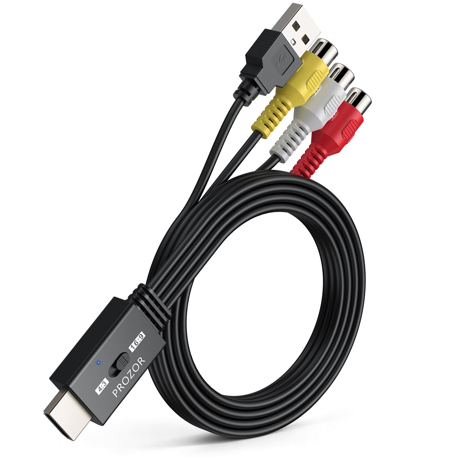 Amazon | PROZOR RCA to HDMI 変換コンバーター AV to HDMI 変換器 16