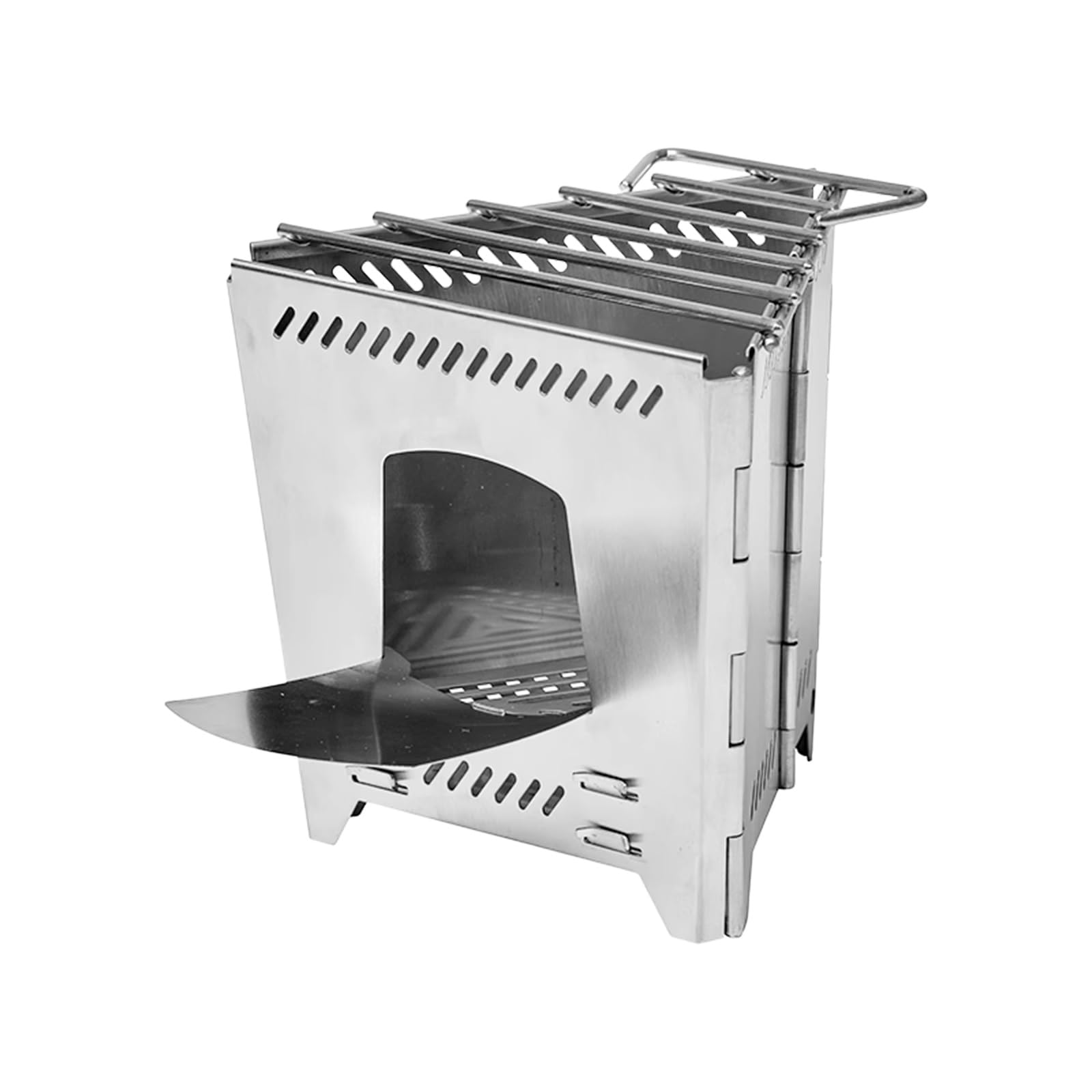 Mini Stufa a Legna Realizzato in Acciaio Inossidabile 304 Fornito con Custodia Cucina a Legna da Campeggio Telaio in Rete Metallicas Adatto per Campeggio e Riscaldamento
