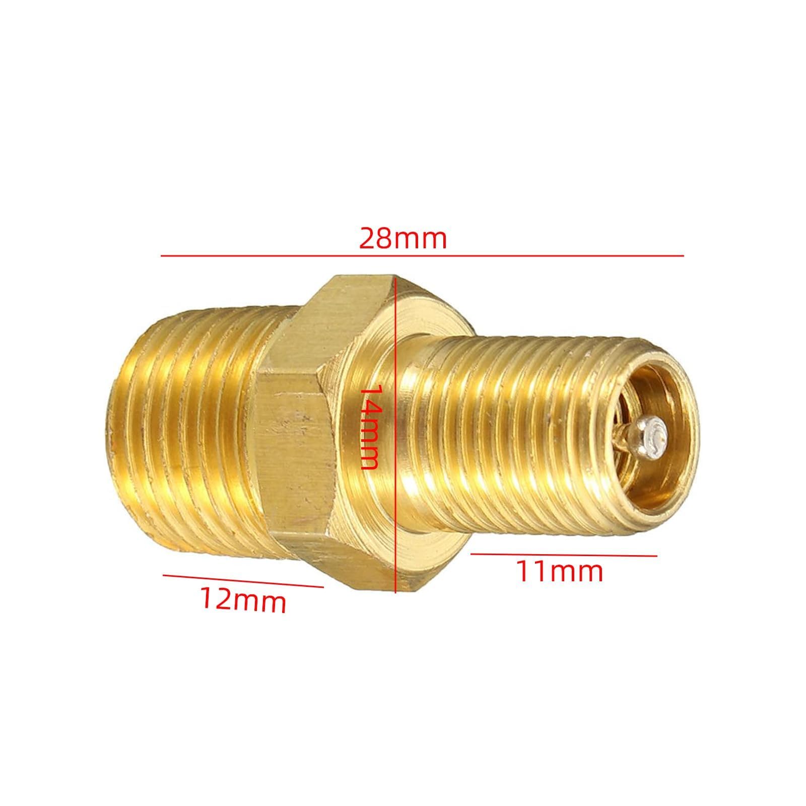 Sprężarka powietrza z mosiądzu, gwint NPT 1/4" mosiężny zawór sprężonego powietrza, adapter zaworu opon, sprężarka powietrza