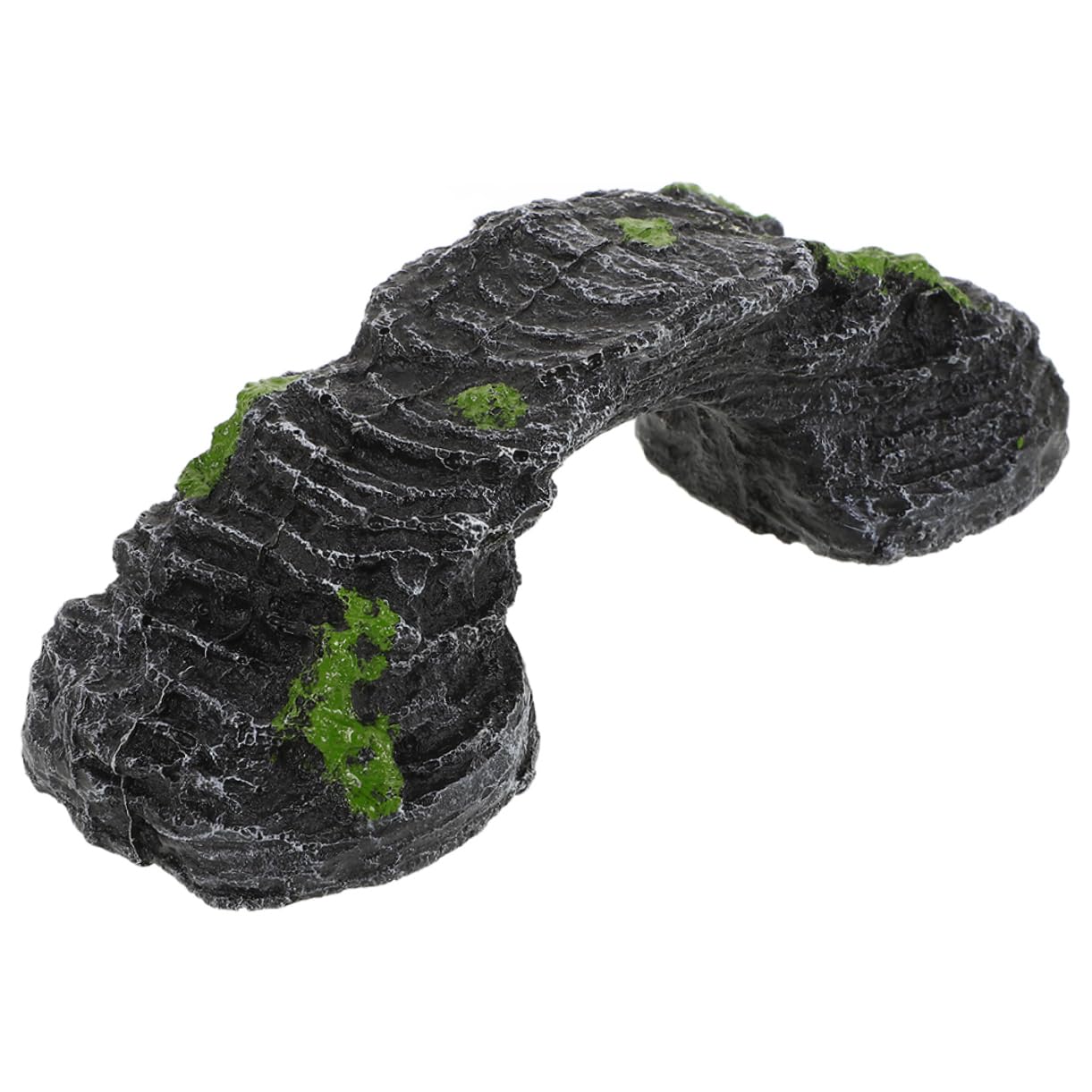 Parliky Turtle Basking Stylish Resin Bridge for Aquarium Versatile Reptile Climbing Platform and Hide Cave for Turtles Geckos and Reptile Habitats Space Efficient Design