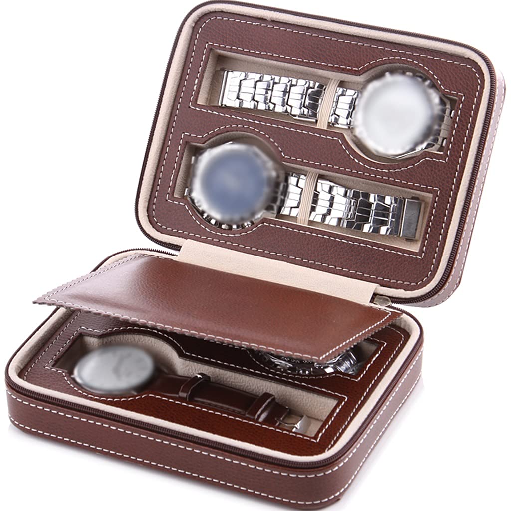 Semplice scatola porta orologi in vetro trasparente con organizer multi-cella per gioielli Beauty Comes
