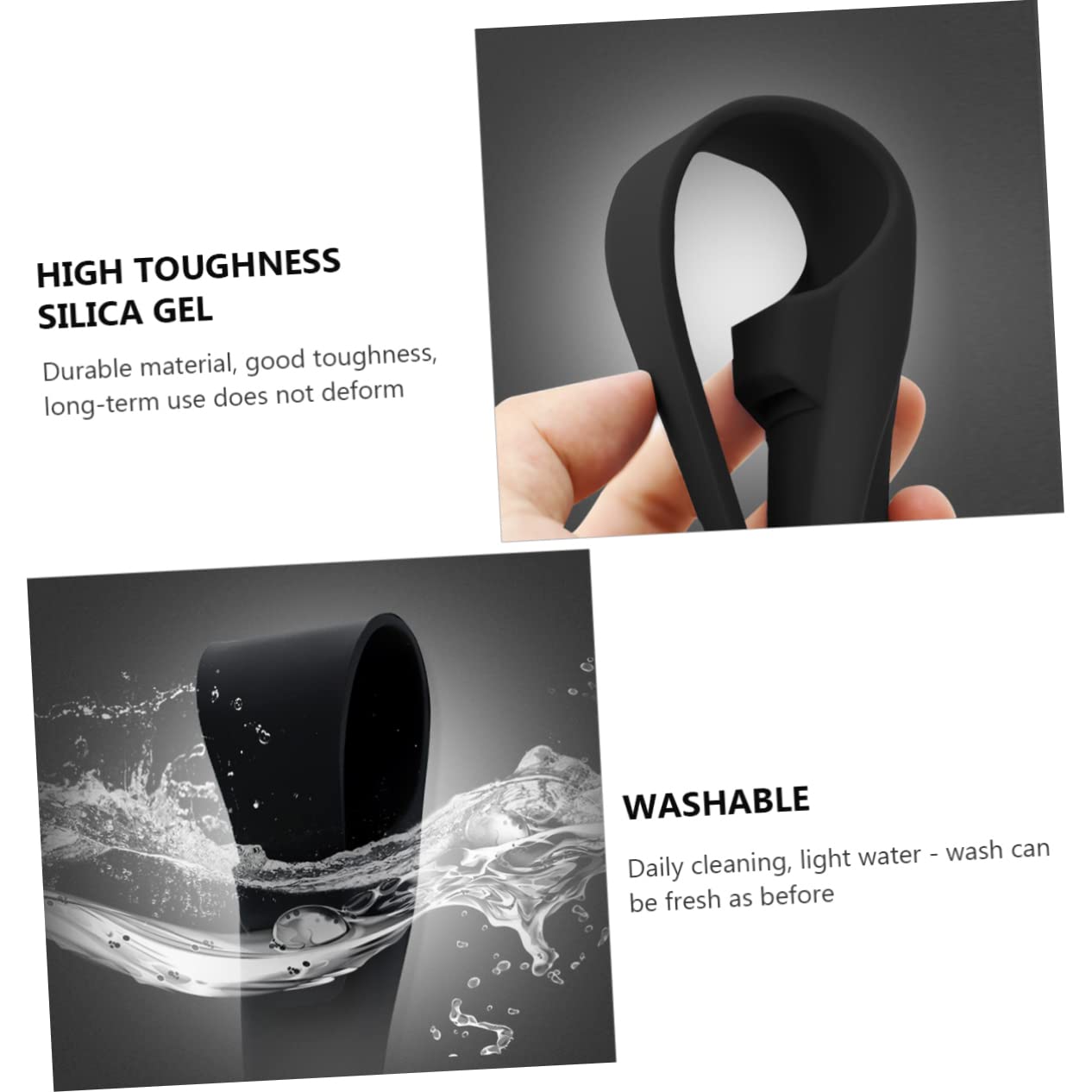 Healeved Custodia Da Viaggio Da 3 Set Kit Da Barba Custodia Protettiva Portatile in Silicone Per Forniture Da Viaggio 2 Pezzi * 3