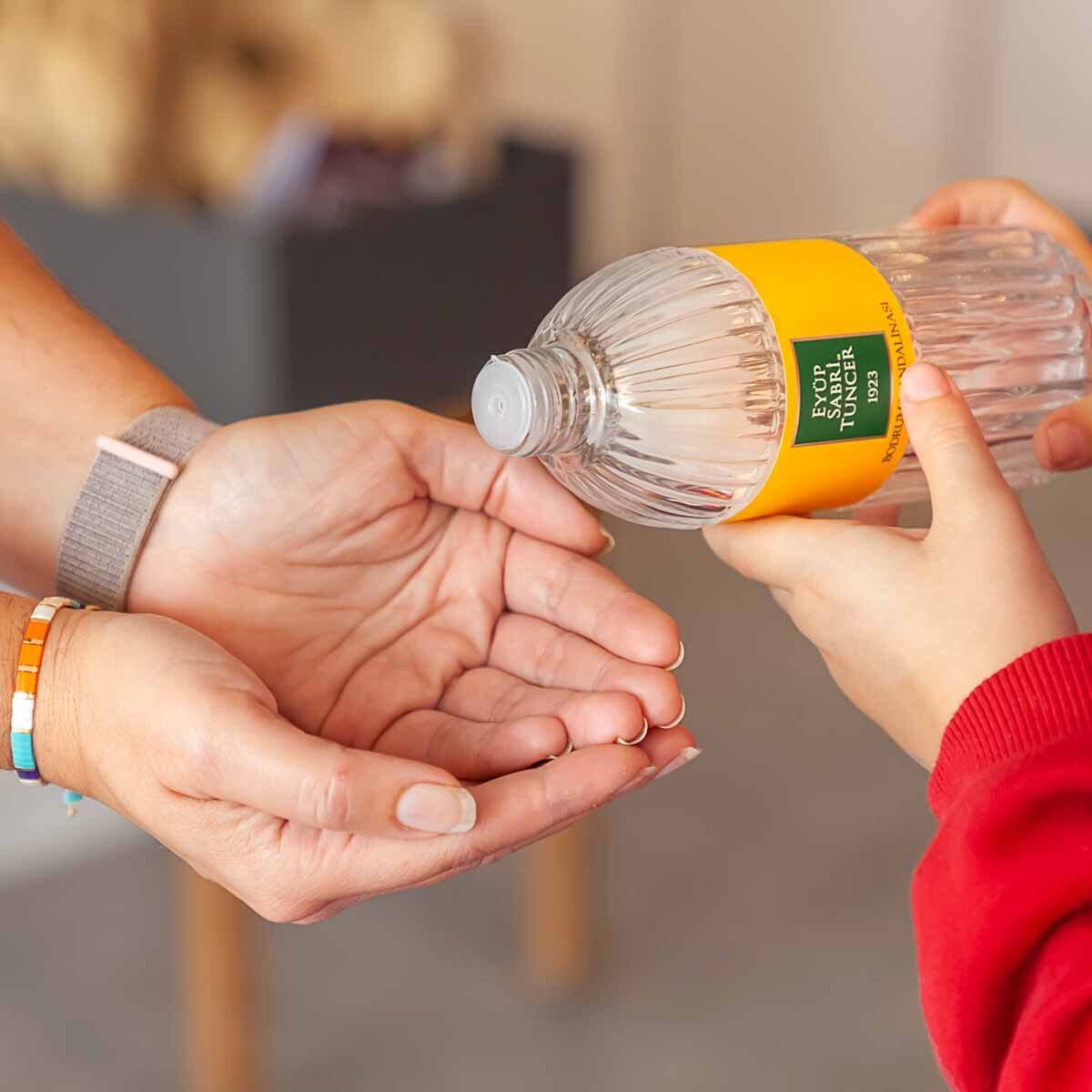 Eyüp Sabri Tuncer Kolonya Limon 80°, 5 litrów z kranikiem, tradycyjna turecka woda zapachowa w ekonomicznym opakowaniu, woda kolońska w sprayu dla mężczyzn, woda kolońska I Classic Lemon (woda