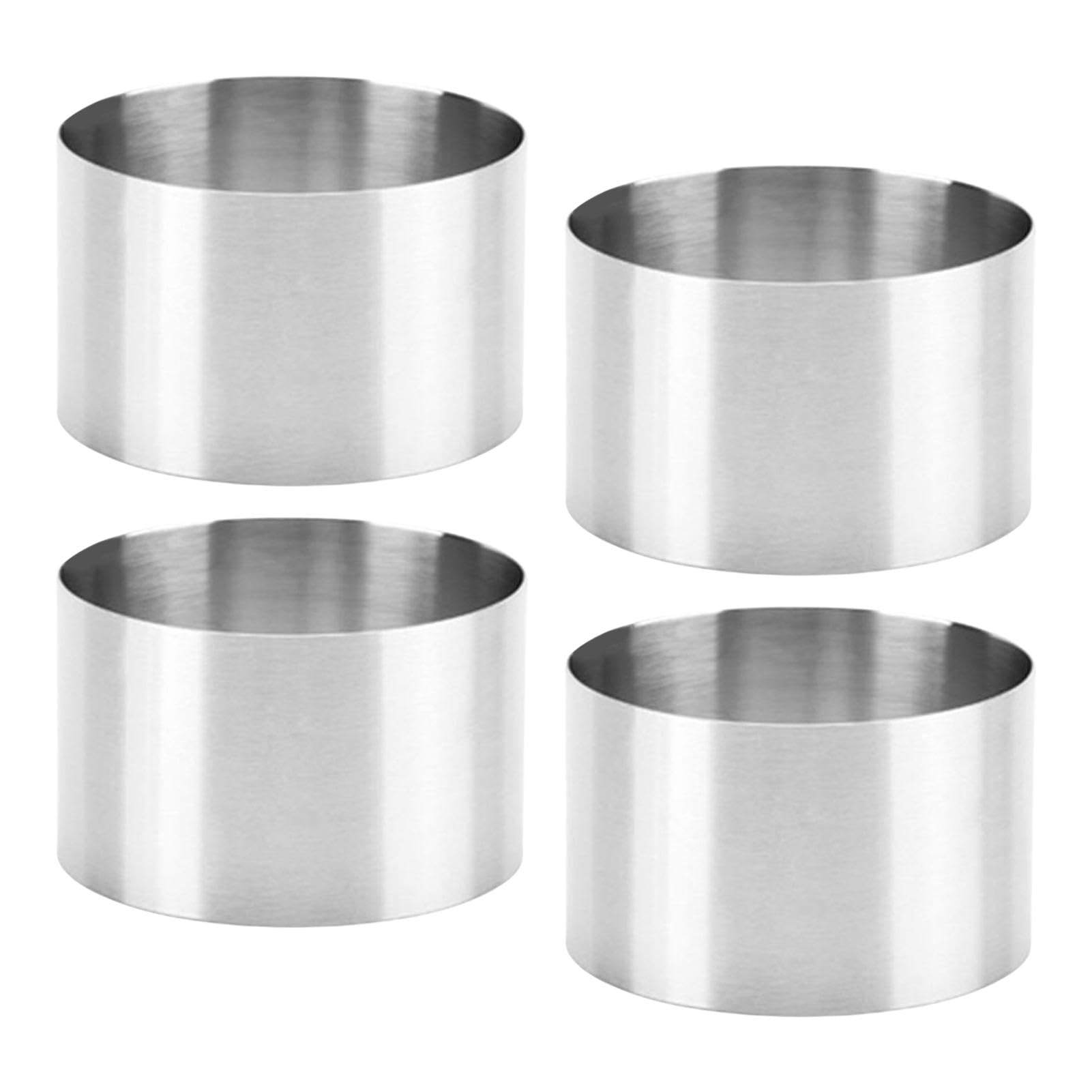 Moldes de cocina de 8 cm: prácticos anillos para tartas y repostería creativa de postres