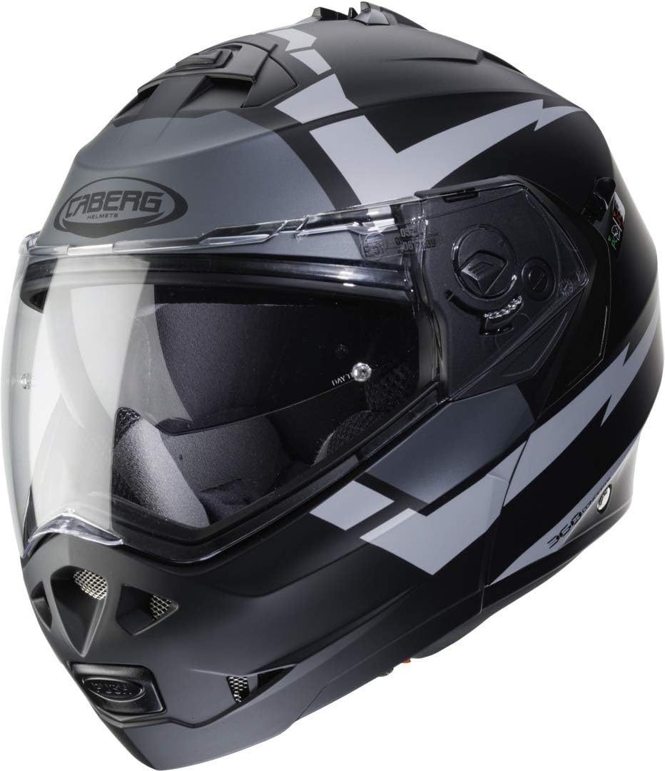 Caberg Casco integrale Duke 2 II Kito nero opaco con visiera parasole  Pinlock lencicol Auto e Moto Integrali