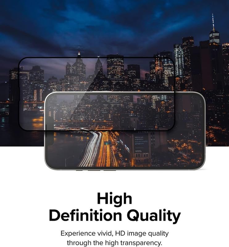 Image of DPJ Matte Tempered Glass for iPhone 13 /13 Pro /14 /16E /17E (6.1 Inch) With Installation Kit | Military-Grade Screen Protector | Edge to Edge Coverage |9H Hardness |Bubble-Free | Case Friendly | [Matte] [Pack of 1]