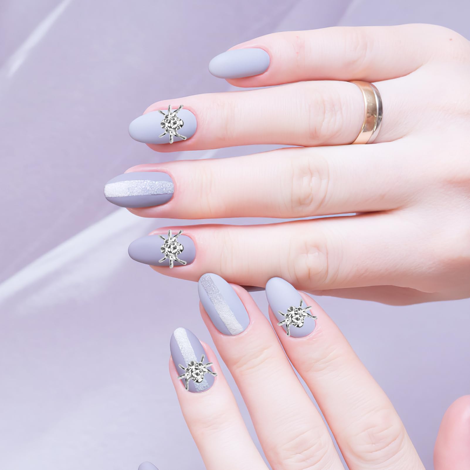 Healvian 5 Set Ciondoli Per Unghie Charms Per Nail Art Halloween Decorazioni Uniche Per Unghie Naturali E Facili Usare E Resistente Alla Deformazione 30 Pezzi*5