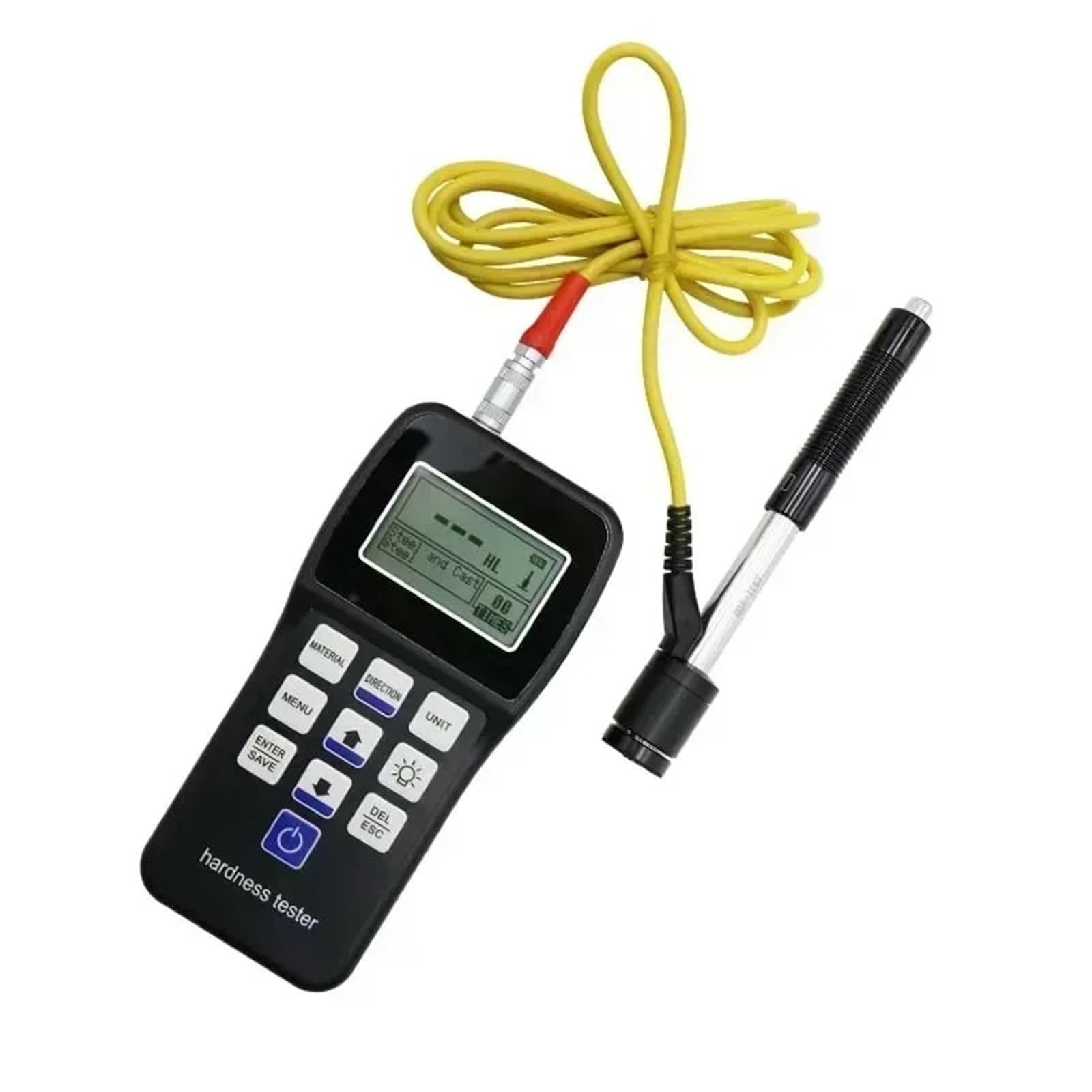 Kit de test d'eau dure, Leeb – testeur de dureté Portable, duromètre à rebond HL, HB, HRB, HRC, HRA, HV, HS for l'acier métallique sans bloc Standard,Excellente portabilité