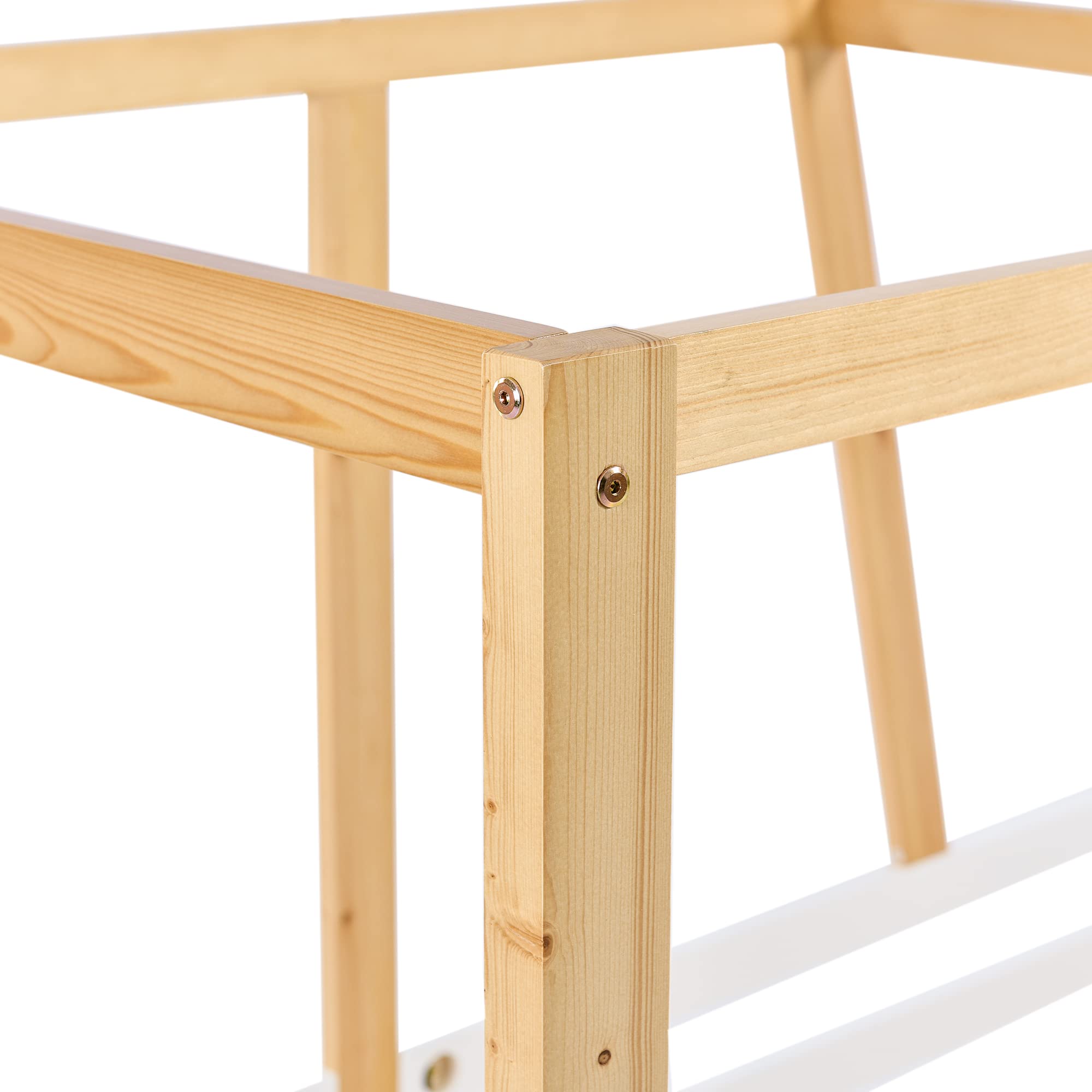 Lexiou Cama para coche Jeep con ruedas de MDF, marco de pino
