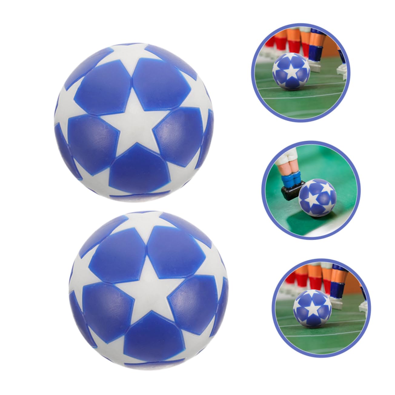 VICASKY 60piezas Balones De Fútbol Mini para Futbolín Repuestos De Mesa Fútbol Balones Accesorios para Diversión De Mesa