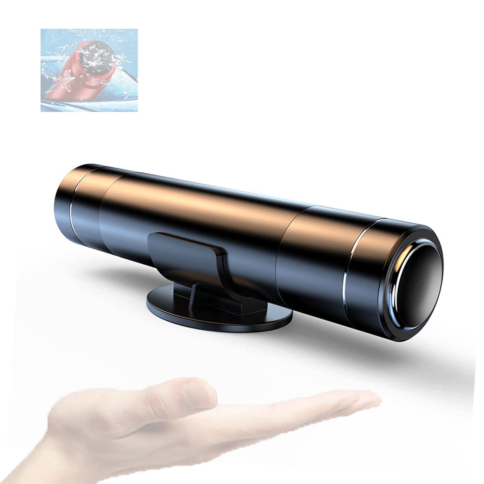 Automotive Window Breaker Seatbelt Cutter Hammerdex Car Rescue Safety Hammer Safehammer Glass Emergency Escape Tools Window Punch Breaker Tool Accessories Emergency Necessities(1 Black)