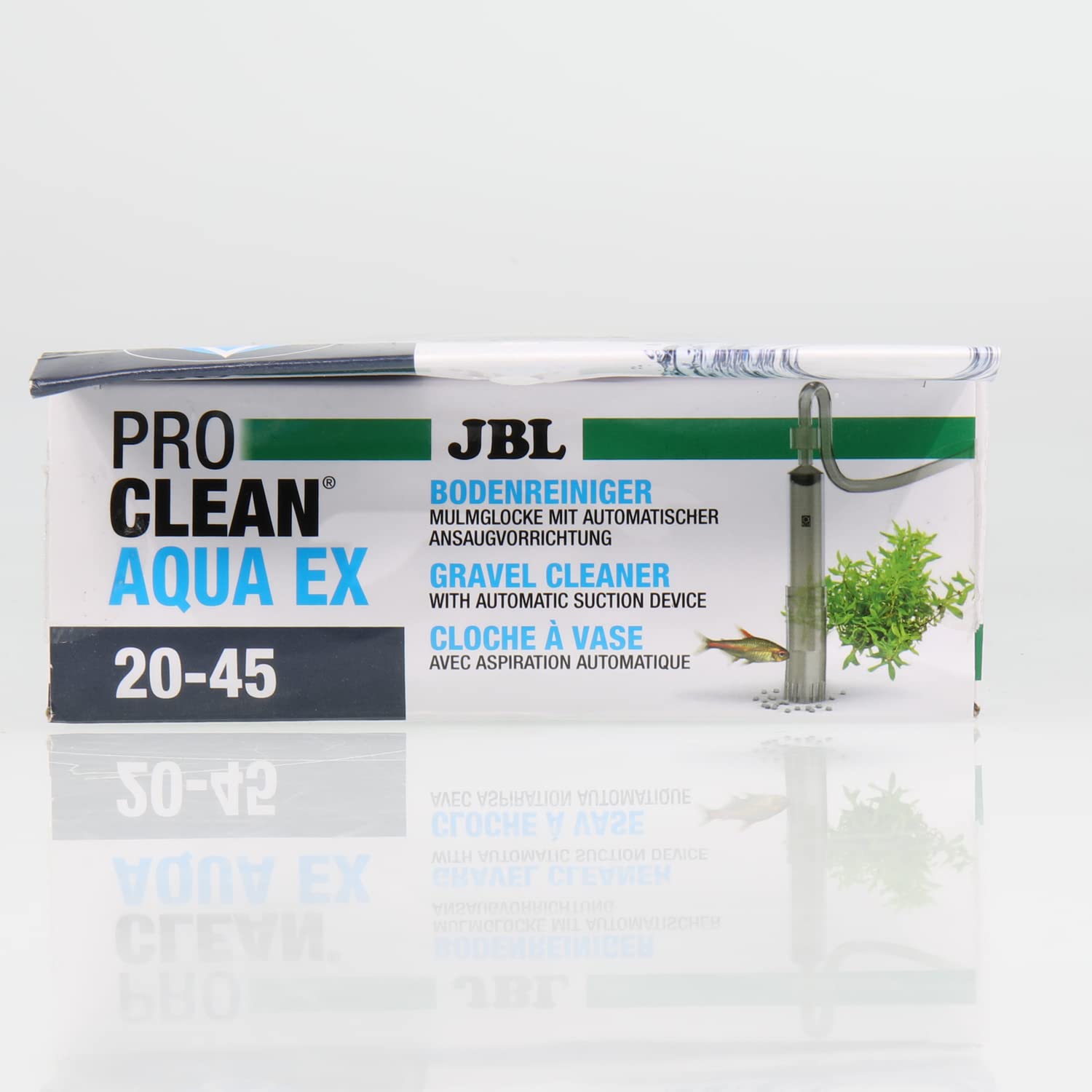JBL PROCLEAN Aqua EX 20-45, 6142700, Limpiador de Suelo para acuarios de 20 a 45 cm de Altura, Campana de abono
