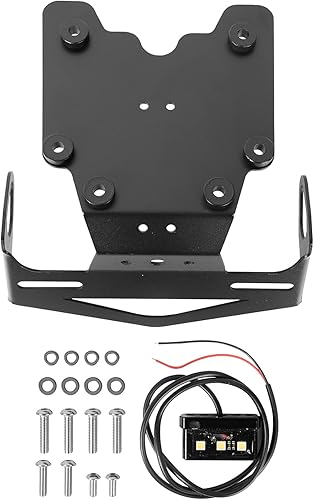 Miniatura 9 de Soporte de matrícula de motocicleta con eliminador de guardabarros ordenado con luz trasera LED compatible con Y-am-aha Tenere 700 XTZ700 XTZ 700