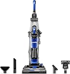 Eureka Powerful Bagless Upright Vacuum Cleaners for Home Pets, Lightweight Household Vacuum Cleaner for Carpet and Hard Floor, PowerSpeed NEU182C with 5 Height Adjustment, Blue