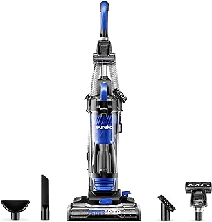 Eureka Powerful Bagless Upright Vacuum Cleaners for Home Pets, Lightweight Household Vacuum Cleaner for Carpet and Hard Floor, PowerSpeed NEU280C with Pet Turbo Brush, Blue
