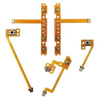 5 IN 1 Ribbon Flex Cable L ZR ZL SL SR Button Key Replacement Compatible with Nintendo Switch NS Joy Con Controller