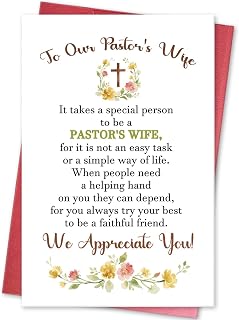 Heartfelt Pastor's Wife Thank You Card