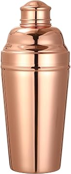 Large Stainless-Steel Cocktail Shaker, 60 oz Copper Plated