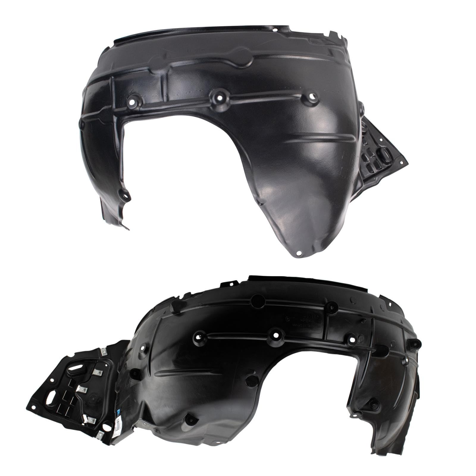 TRQ Inner Fender Liner Set Compatible with 2017-2018 Honda Civic HO1248176 HO1249158 | For 2017-2018 Honda Civic HO1248176 HO1249158