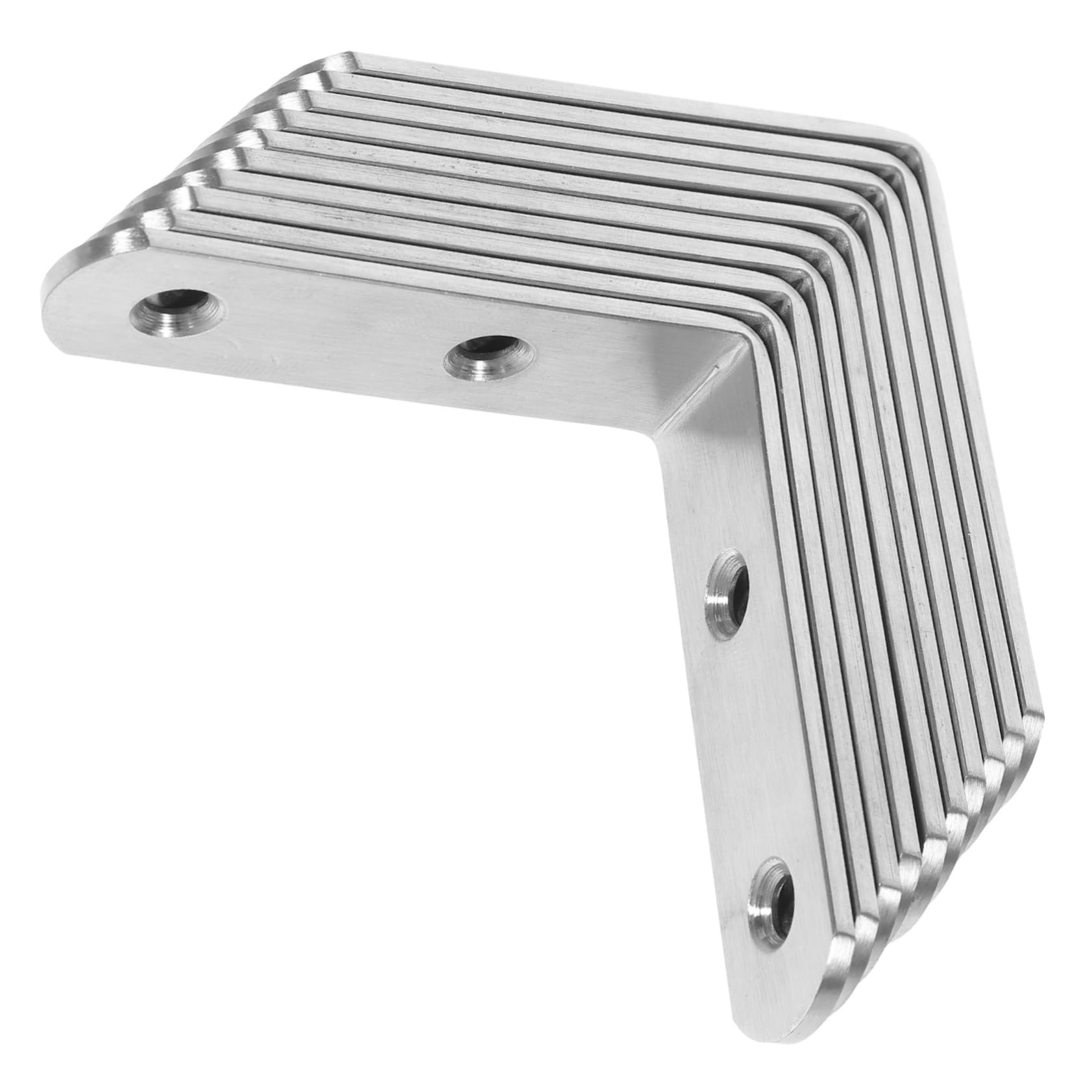 ULTECHNOVO 40pezzi Staffe Angolari Inox Per Supporto Shelf Legno Inossidabile Resistente Per Progetti Fai Te e Arredamento Mobile