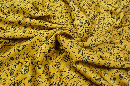 Image of Ethnics of Kutch Womens's Ajrakh Modal Silk Natural Dye Hand Block Print Unstitched Kurta Fabric