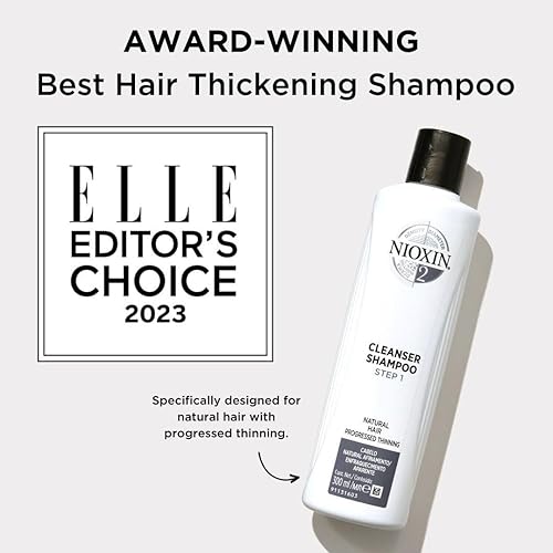 Miniatura 11 de Nioxin System Kit 2 + Spray espesante, para cabello natural con adelgazamiento progresado, tamaño completo (suministro de 3 meses)