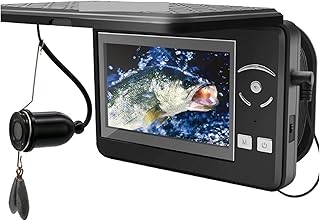 CâMera De Pesca SubaquáTica Câmera de pesca subaquática portátil à prova d'água localizador de peixes DVR câmera com display LCD de 4,3 polegadas para pesca de barco no lago de gelo Localizador De Pei