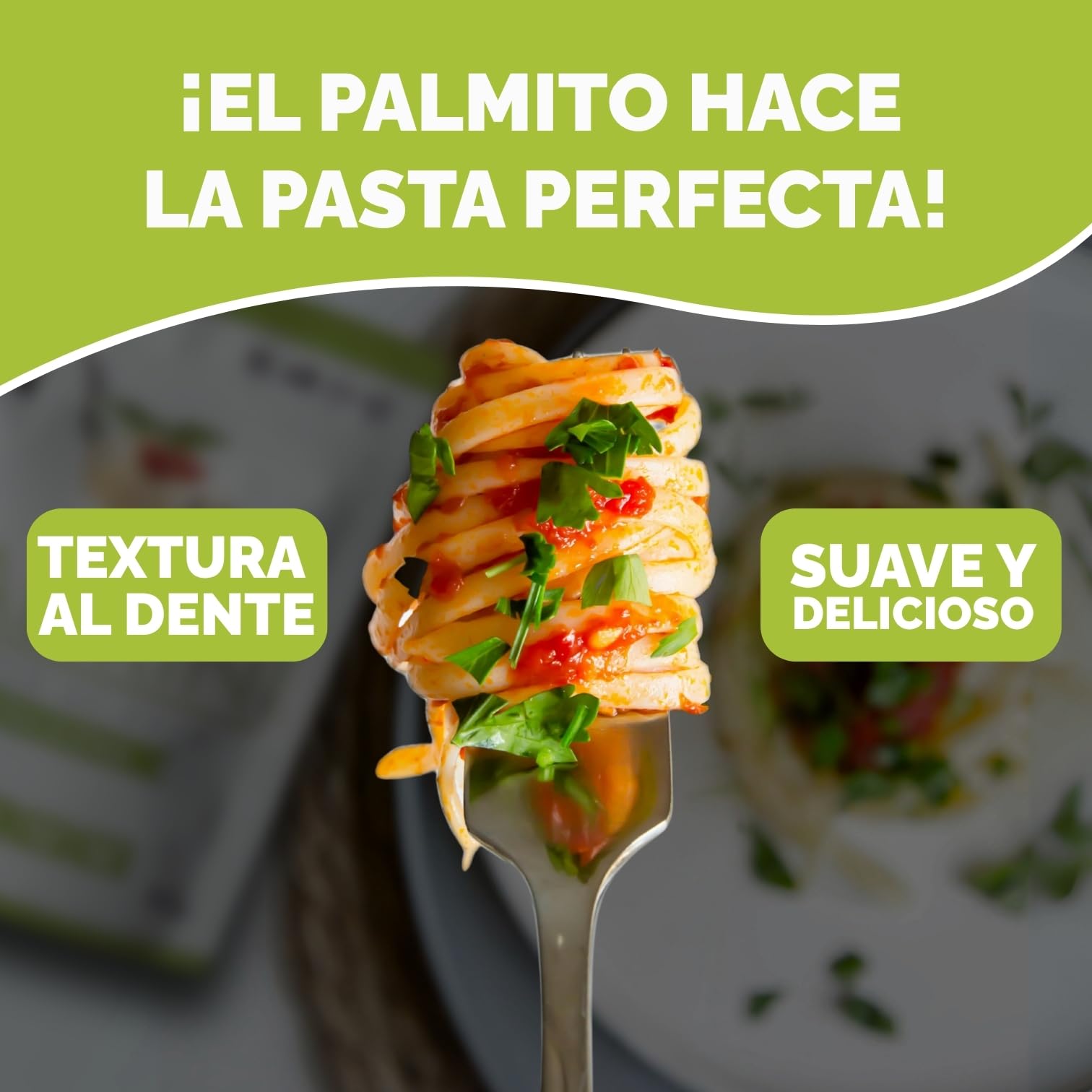 PALMINI Pasta Linguini - Palmito – Bajo en calorías – Bajo en carbohidratos – Keto - Vegano – Libre de OGM – Libre de Gluten – Sin azúcar – 338g | (Pack de 6 unidades)