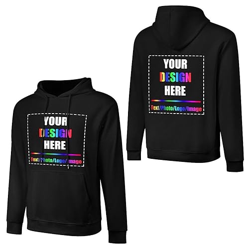Custom Hoodie for Women/Men Design Your Own 100% Cotton Personalized
