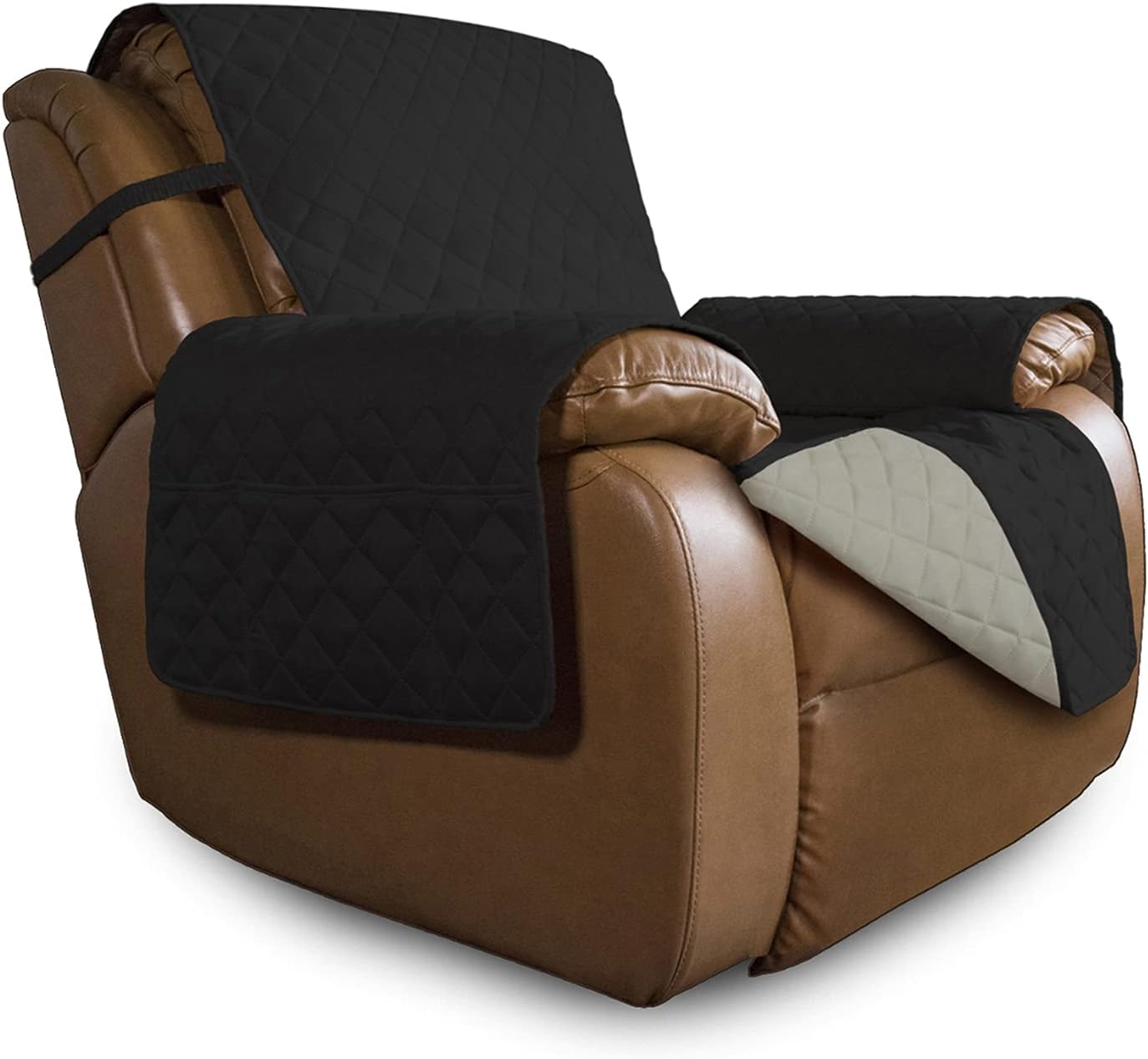 EasyGoing Oversized Recliner Cover Reversible Couch Cover Sofa Cover for Living Room Water