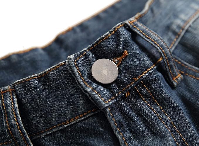 Men Ripped Jeans,Slim Fit Stretch Ripped Skinny Jeans for Men Stacked Straight Fit Denim Pants4