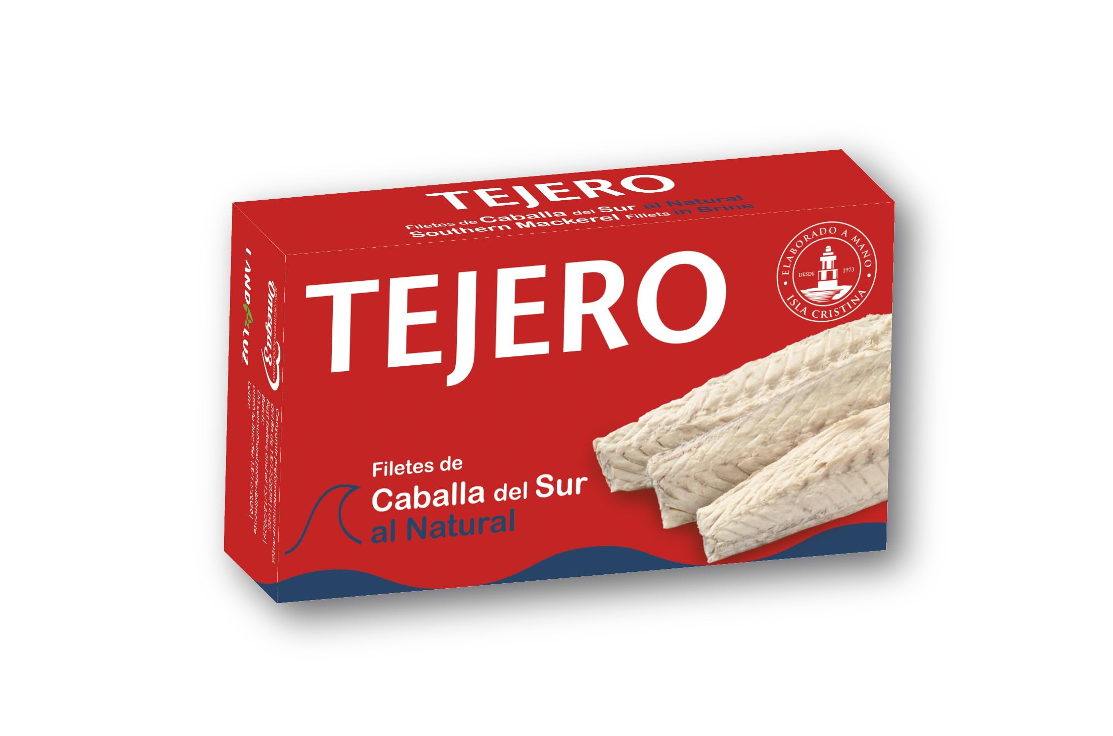 TEJERO - Conserva de Pescado | Filetes de Caballa al natural - 5 Latas x 120 g