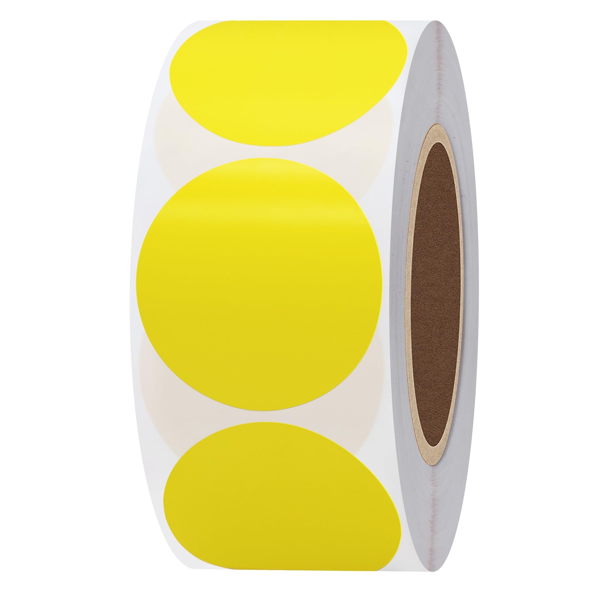 Hylabelest Round Direct Thermal Labels for UPC Barcodes Self-Adhesive Address Shipping Thermal Stickers (Yellow, 1.5 inch) โ image 1