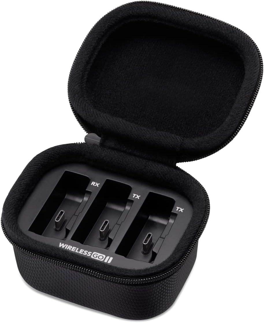RØDE Charge Case for the Wireless GO II With Two Full Recharges, Rugged Enclosure and Zip System