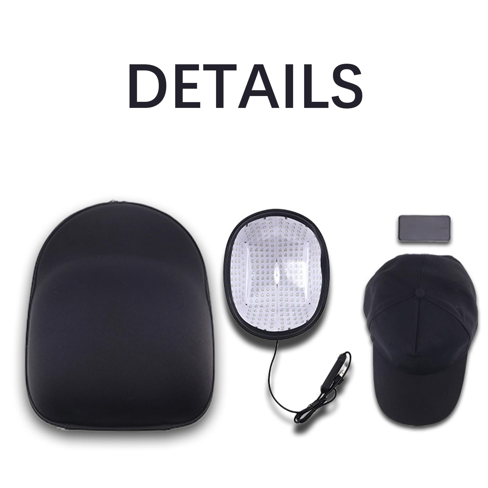 GOURIXIN Terapia de luz roja para el Crecimiento del Cabello, Gorro de Terapia de luz roja de 650 NM con 300 Perlas, función de temporización, 2 Modos de Funcionamiento