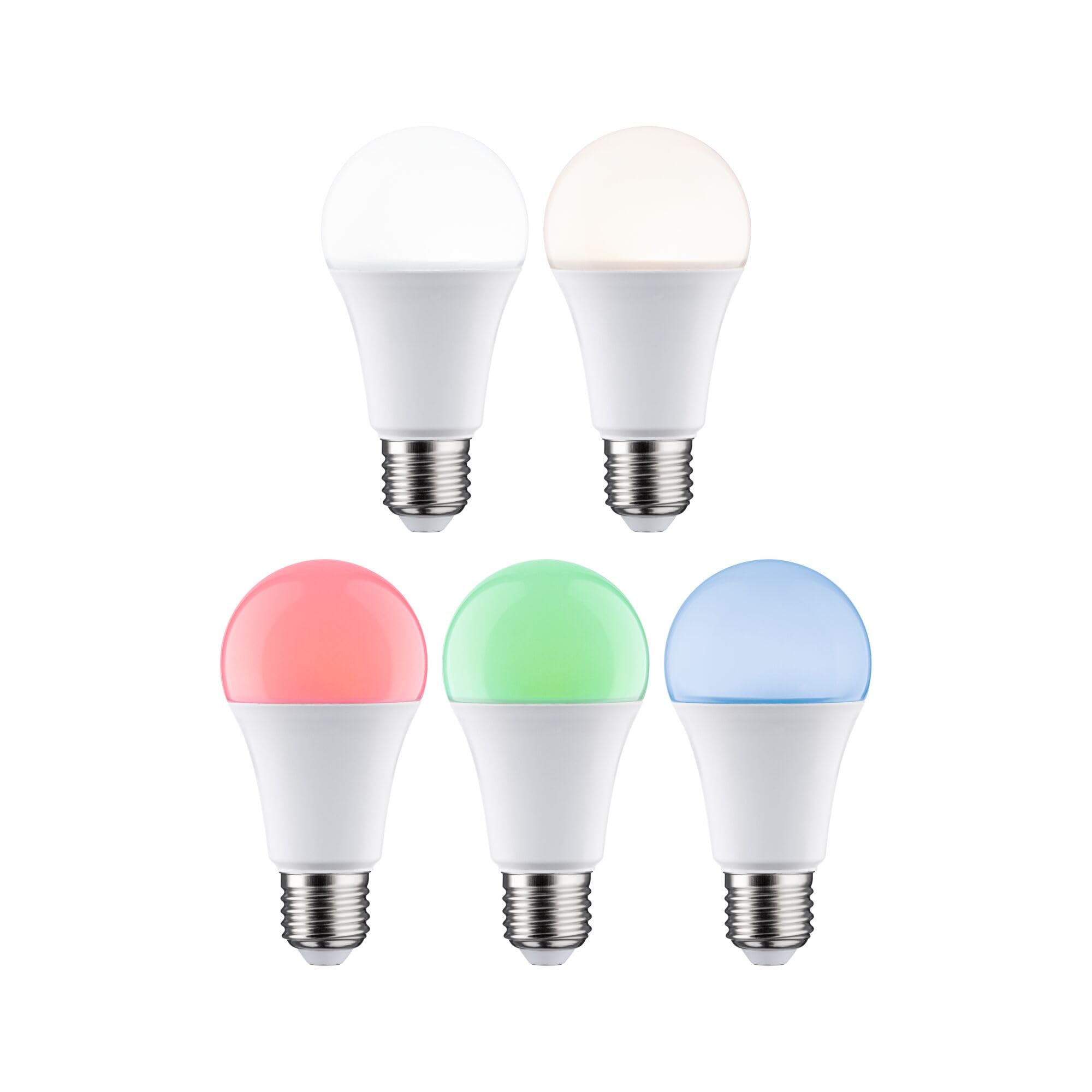 Paulmann 29151 Standard 230V Smart Home Zigbee LED Birne 3x1055lm 3x11W RGBW+ dimmbar Matt Leuchtmittel