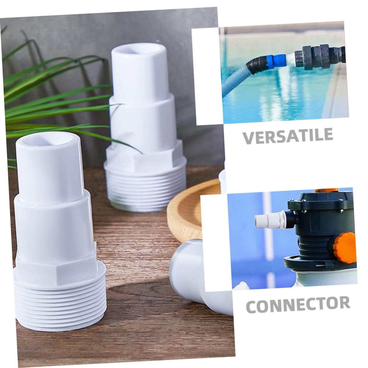 VANZACK 12piezas Adaptador De Manguera De Piscina De Bomba De Filtración Compatible Conexiones De Instalación y para Sistemas De Depuración De