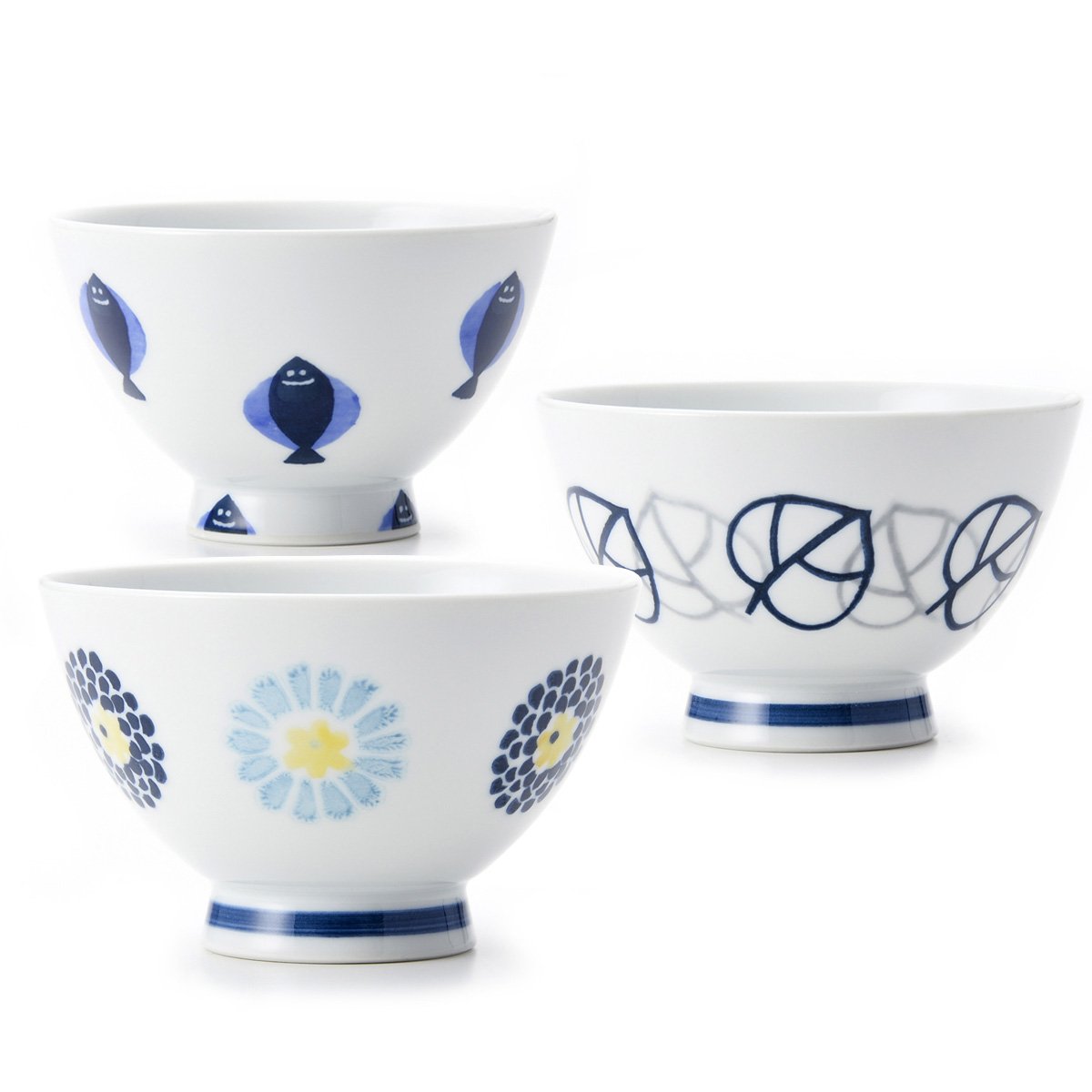 Hasamiyaki Rice Bowl Set – Color-Changing Design