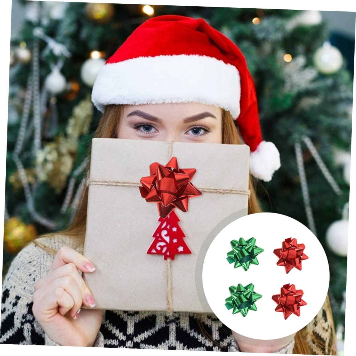 Didiseaon 450 Pezzi Autoadesivi Stella Fiore Fiocco Regalo Per Regali Enormi Fiocchi Regalo Regalo Decorazione Adesivo Fiocco Regalo Accessori Regalo Confezione Regalo Festival Dei