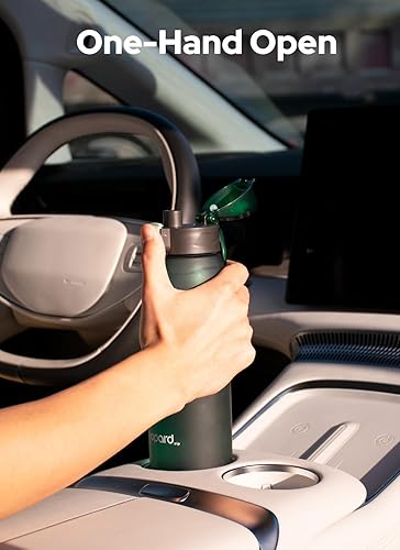 Miniatura 6 de Opard - Botella de agua deportiva de 3032 onzas, con tapa a prueba de fugas y pajilla, sin bisfenol A (BPA), botella de plástico de tritán