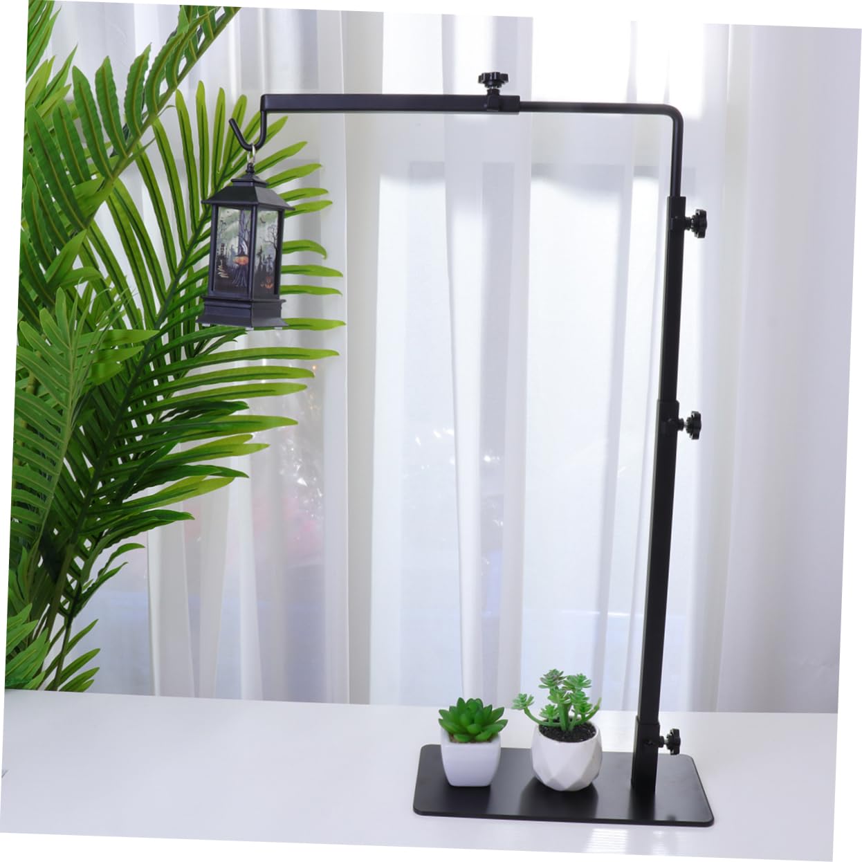 COLLBATH Soporte de Luz para y Reptiles Lámpara Calefactora para Acuarios Soporte Duradero y Ajustable Gecko y Serpientes Tamaño L