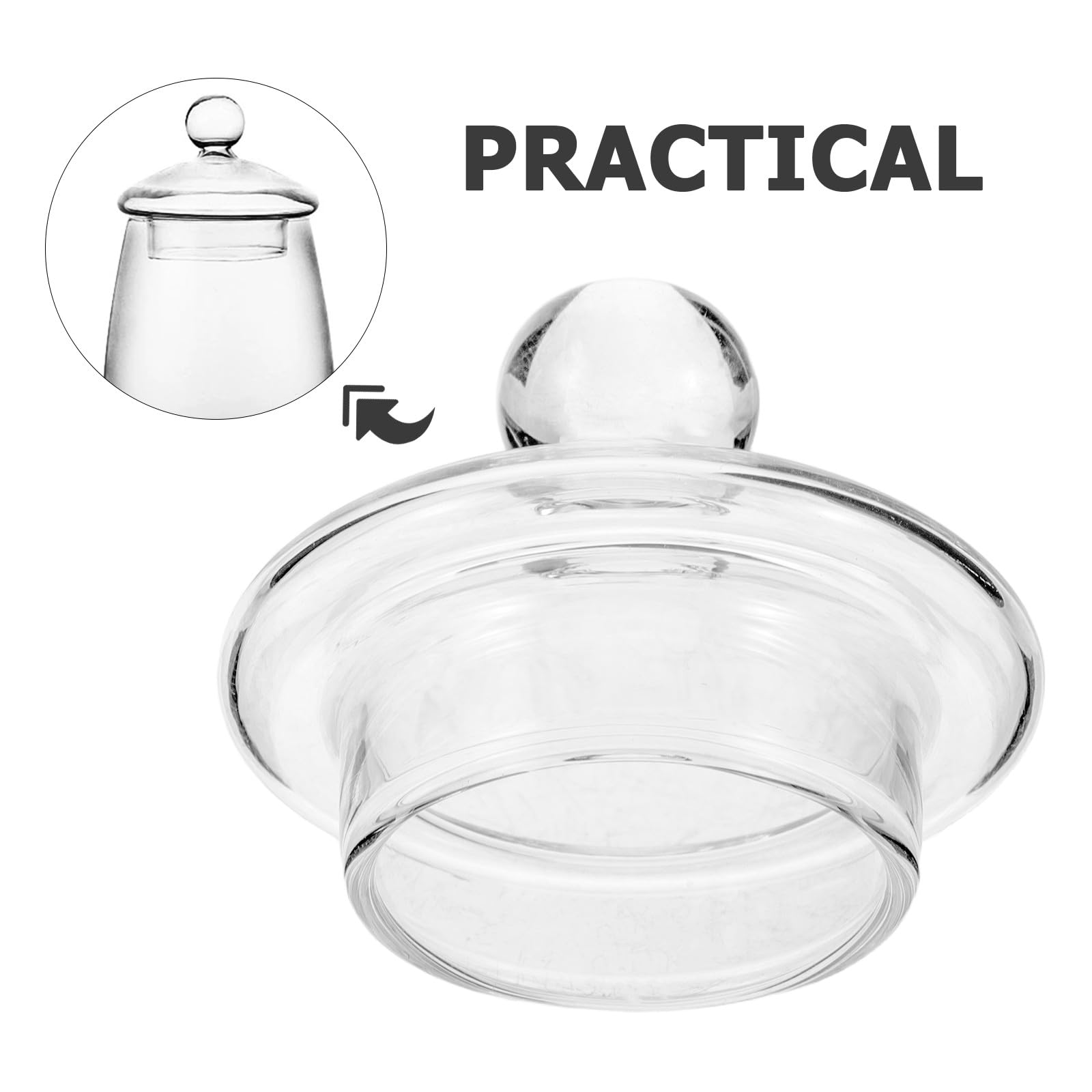 COLLBATH 2 Stück Glasdeckel für Whiskeygläser und Teekannen Durchsichtig Aromadicht mit Perfektem Sitz für Trinkrituale und Gesellige Anlässe
