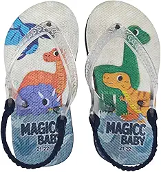 Chinelo Bebê Sandália Infantil Dinos Meninos Magicc Baby