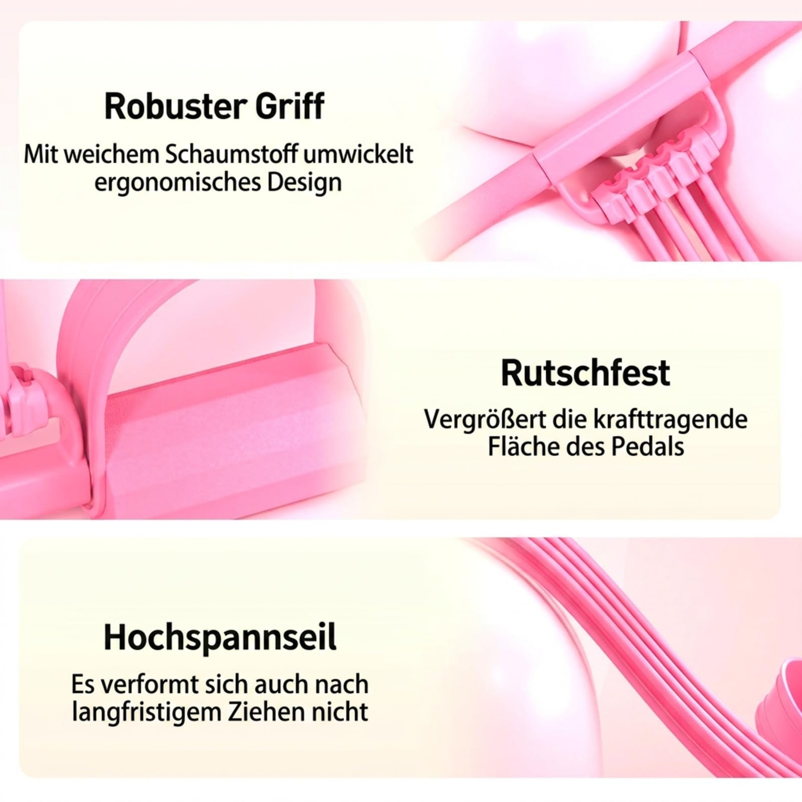 8 Röhren Widerstandsbänder mit Griff, 2026 New 3-in-1 Multifunktions Expander, Resistance Bands, Oberschenkeltrainer Fitnessbänder, Ganzkörpertrainer für Zuhause Leg Exerciser für Yoga Fitness