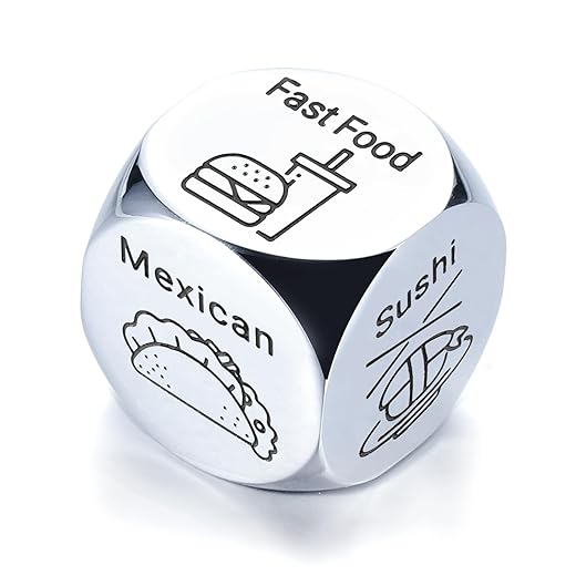 Anniversary for Her Him Couple Gifts Food Decider 11th Anniversary Steel Gifts for Husband Wife Wedding Gift Date Night Gifts for Boyfriend Girlfriend Christmas Valentines Birthday Gifts for Women Men