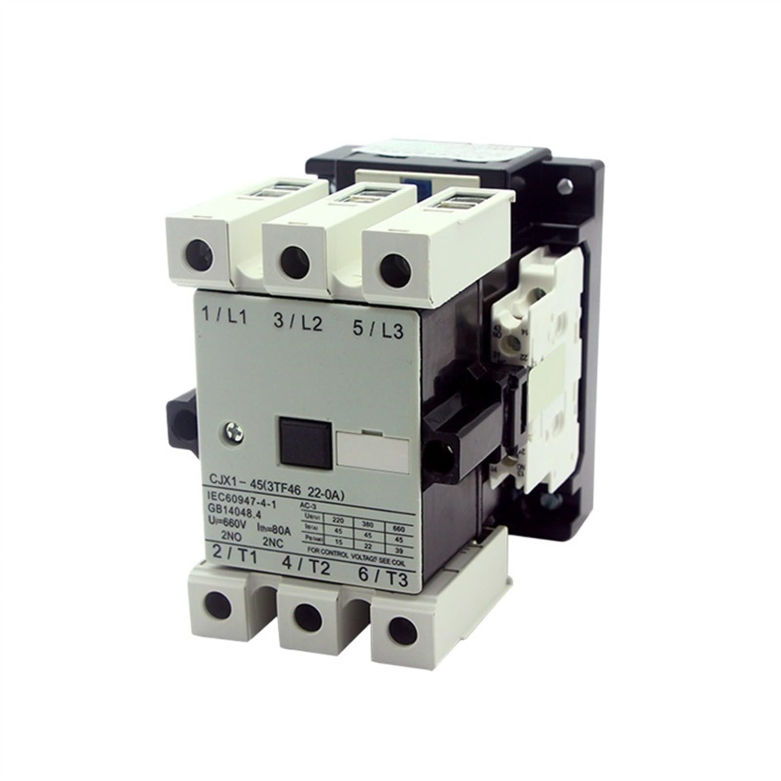 BJPCTUSF 3TF46 CJX1-45 45A 24V 220V 380V 660V AC Magnetic contactor(Ac380v)