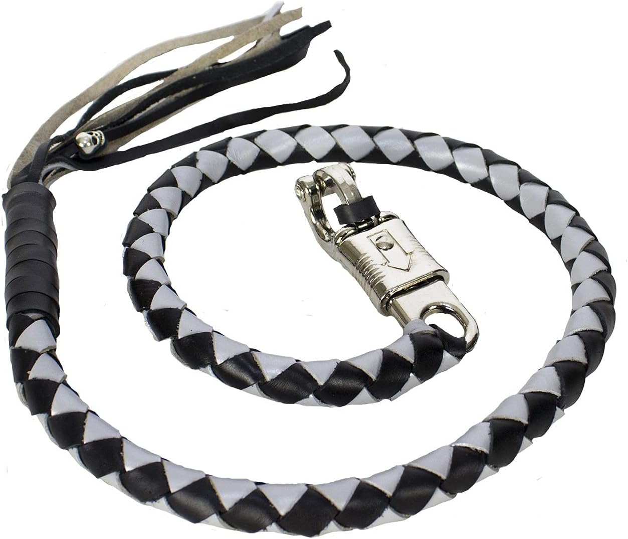 Biker Whip Motorcycle Get Back 42 Premium Quality 100% Leather - HL80900BLACK e