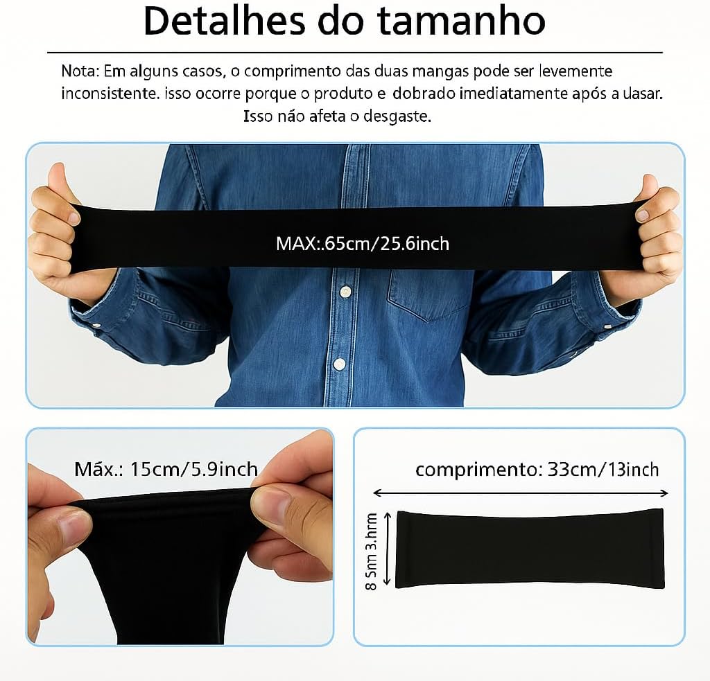 Manguito, Unissex Adulto Manga Proteção Solar MANGOTE Para Ciclismo Motoboy Motociclista Bike Moto Pesca Caminhada Praia, proteção UV 50