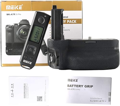 Miniatura 5 de Meike MK-A7R IV Pro Professional Muti-Power mano vertical Batería Grip para Sony A7R4 A9II A7SIII con pantalla LCD Control remoto